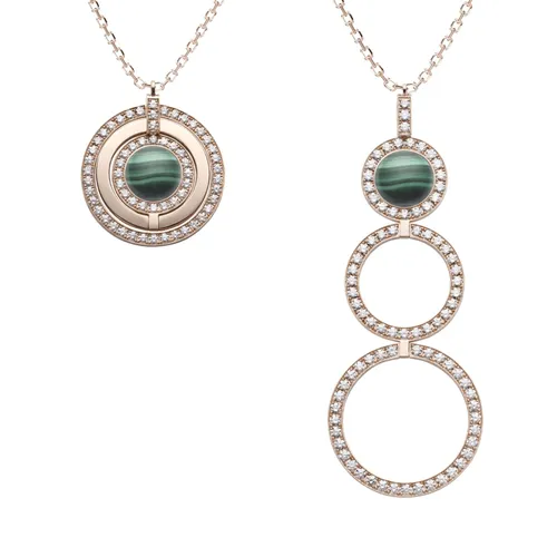 Collier SATURN Malachite XL - HEAVENLY