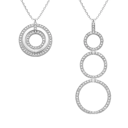 Collier SATURN Diamant 1ct XXL, Certificat GIA n°6482716170 - HEAVENLY