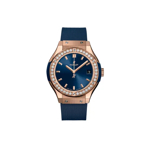 Montre Hublot Classic Fusion King Gold Blue Diamonds - HUBLOT
