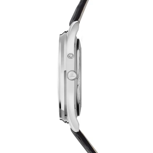 Montre MASTER ULTRA THIN Réserve de Marche Bracelet crocodile noir, Boucle déployante, Cadran argenté - JAEGER-LECOULTRE