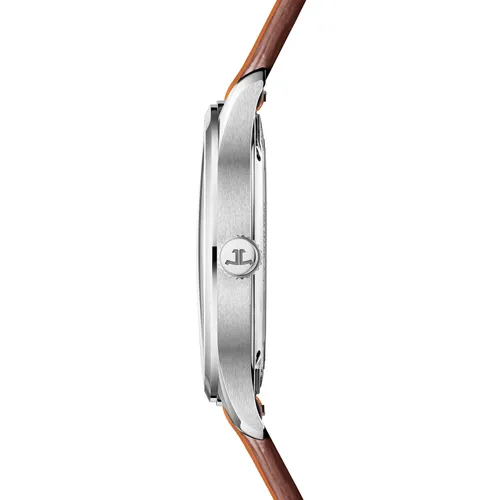 Montre MASTER CONTROL Date Bracelet cuir veau marron, Boucle déployante, Cadran argenté soleillé - JAEGER-LECOULTRE