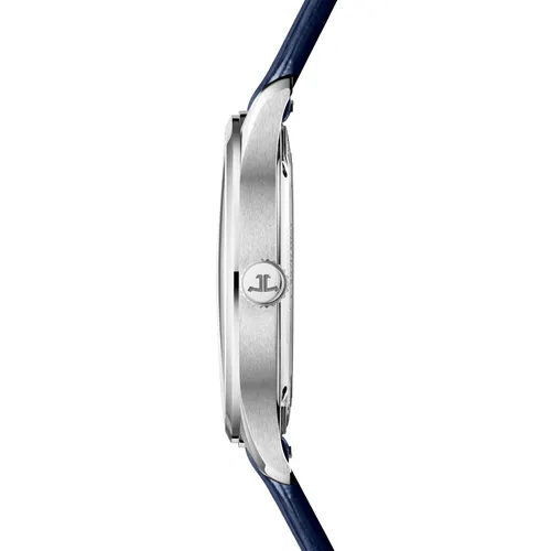Montre MASTER CONTROL Date Bracelet cuir veau bleu, Boucle déployante, Cadran bleu soleillé brossé - JAEGER-LECOULTRE
