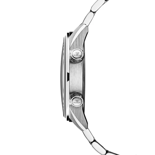 Montre POLARIS Automatic Bracelet acier, Cadran bleu soleillé, grené et opalin, chiffres blancs - JAEGER-LECOULTRE