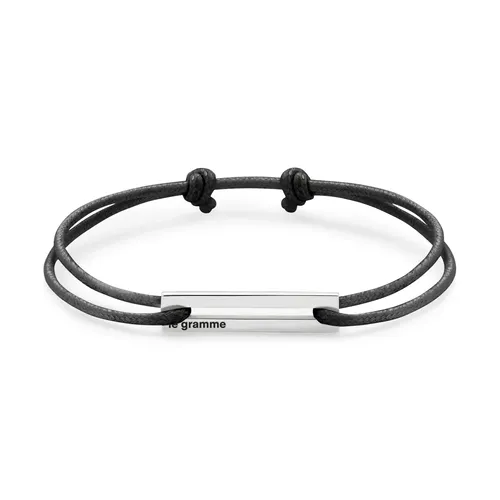 Bracelet CORDON noir perforé le 1,7g - LE GRAMME