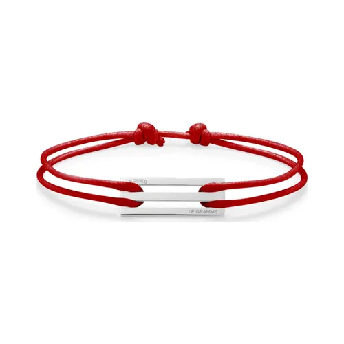 Bracelet CORDON rouge perforé le 2,5g - LE GRAMME
