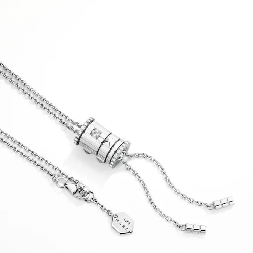 Collier cravate Marli New York LIFE, or blanc, diamants - MARLI NEW YORK