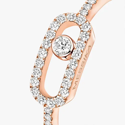 Bague Messika Pavée Diamant en Or Rose Move Uno - MESSIKA