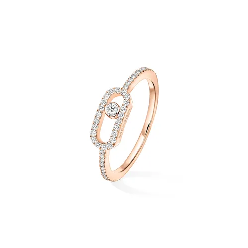 Bague Messika Pavée Diamant en Or Rose Move Uno - MESSIKA