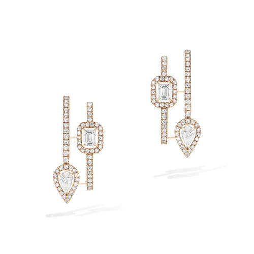 Boucles d’Oreilles Créoles MY TWIN 2 rangs - MESSIKA