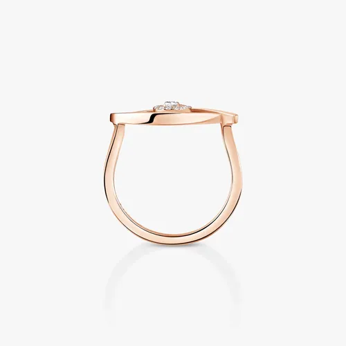 Messika Lucky Eye Ring in Rose Gold and Diamonds