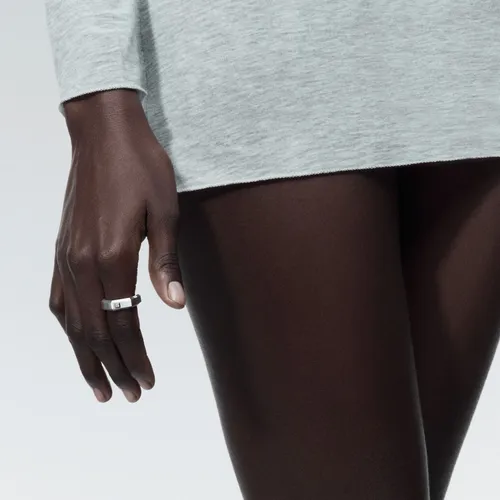 Bague Moderniste Messika brossée, moyen modèle