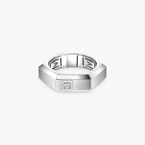 Bague Moderniste Messika brossée, moyen modèle