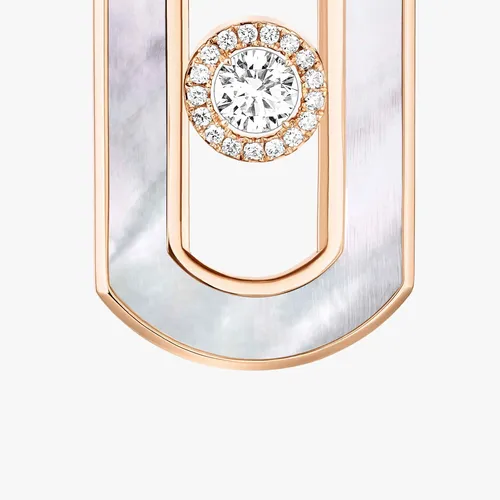Boucles d'Oreilles Pendantes SO MOVE Nacre Blanche - MESSIKA
