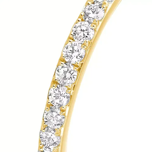 Messika wedding band, yellow gold and diamonds