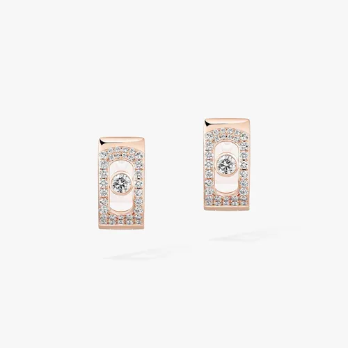 Boucles d'oreilles créoles Messika Move Noa pavées - MESSIKA