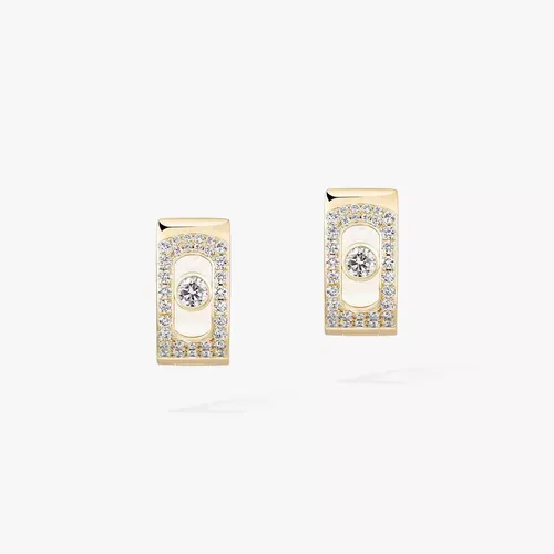 Boucles d'oreilles créoles Messika Move Noa pavées - MESSIKA