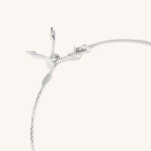Pendentif Palmiero Abissi en or blanc et saphirs bleus et diamants.