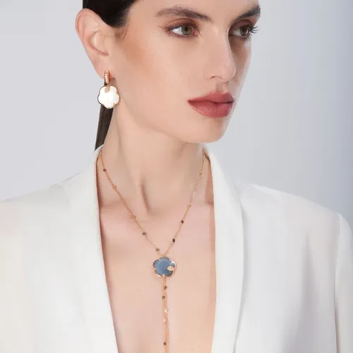 Pasquale Bruni Ton Joli Lunaire earrings, rose gold, mother-of-pearl, diamonds