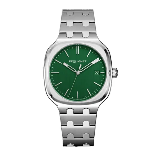 Montre Pequignet Concorde Vert impérial 40mm - PEQUIGNET
