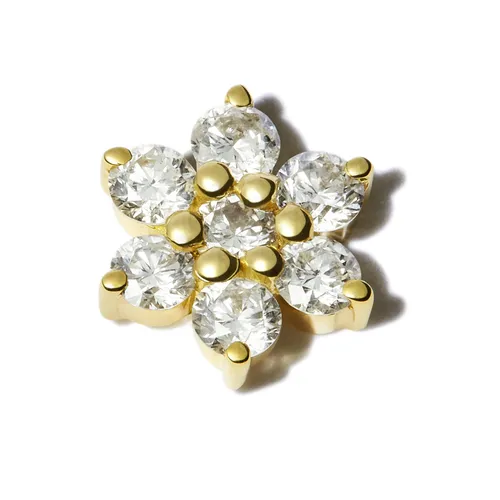 Boucle d'oreille Persée en Or Jaune avec Diamants