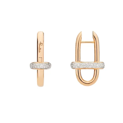 Pomellato Iconica earrings, rose gold, diamonds