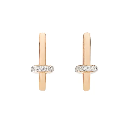 Pomellato Iconica earrings, rose gold, diamonds