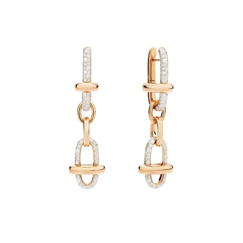 Pomellato Iconica Rose Gold and Diamond Earrings
