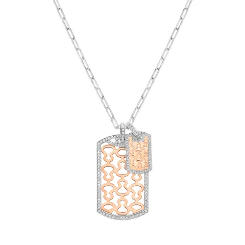 Qeelin Wulu Pendant in Rose Gold, White Gold, and Diamonds