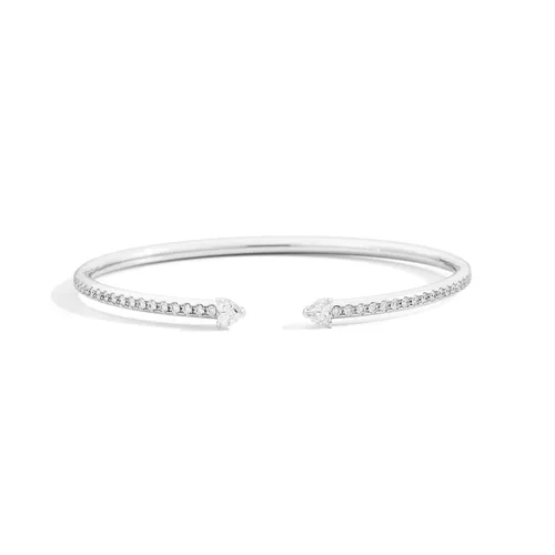 Bracelet Recarlo Anniversary More en or blanc pavé de diamants - RECARLO