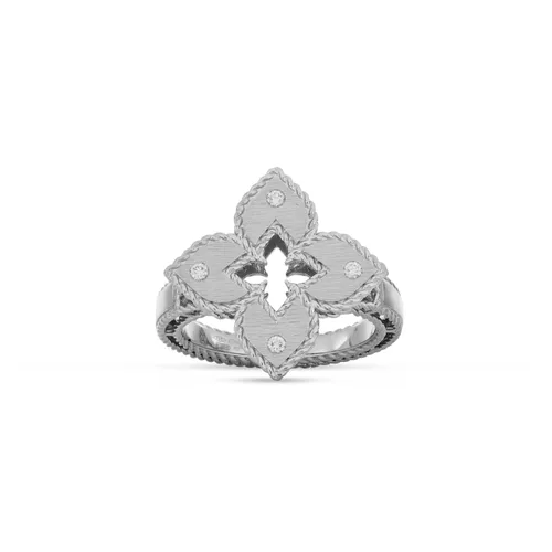 Bague Roberto Coin Venetian Princess en Or Blanc et diamants