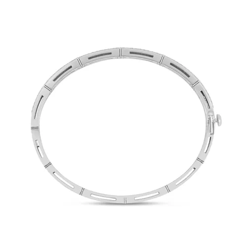 Bracelet Jonc Roberto Coin Love In Verona en or blanc et diamants