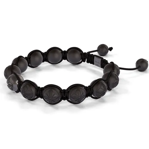 Bracelet Shamballa Jewels, or blanc, rhodié noir, céramique, diamants - SHAMBALLA JEWELS