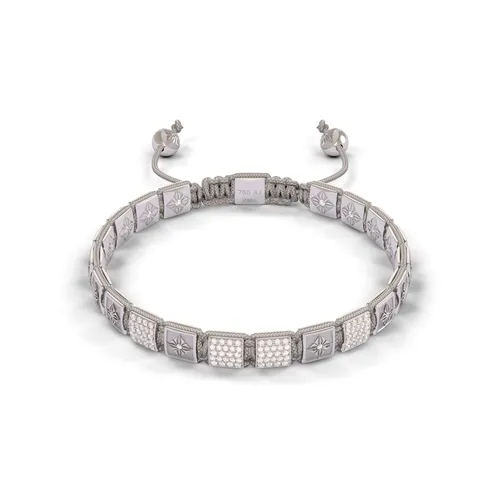 Bracelet LOCK 6mm cordon argenté M - SHAMBALLA JEWELS