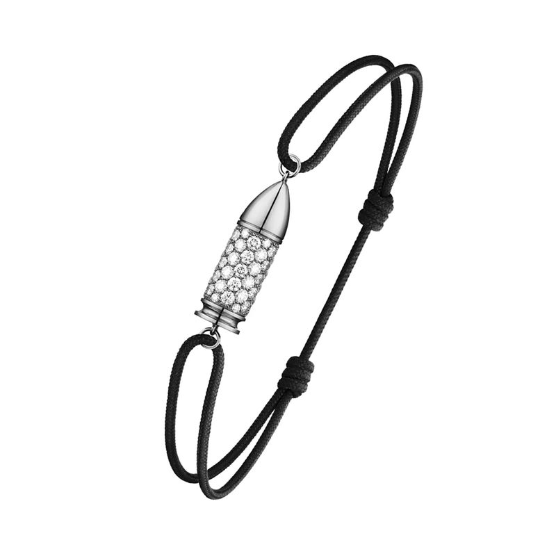 Bracelet Cordon Akillis Bang Bang Or Blanc Diamants Bracelet Cordon Akillis Bang Bang Or Blanc Diamants