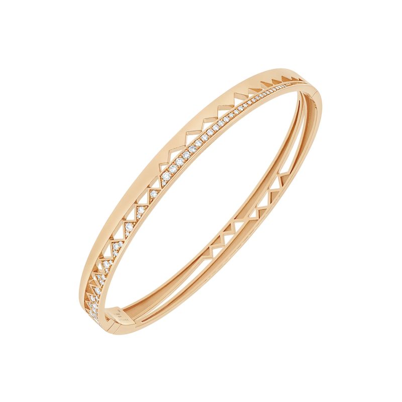 Bracelet Jonc Akillis Capture Me Or Rose Diamants Bracelet Jonc Akillis Capture Me Or Rose Diamants