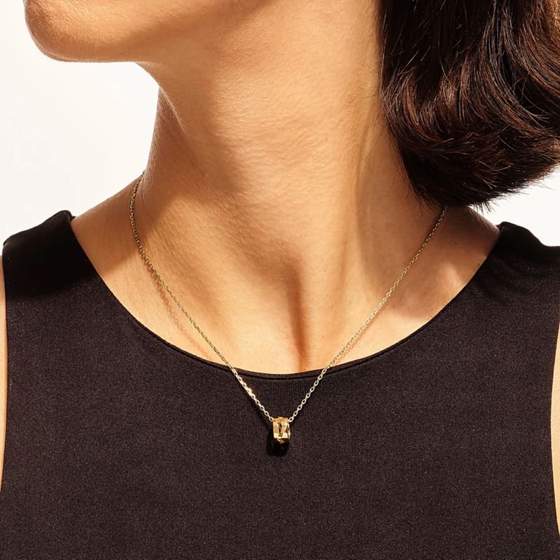 Collier Akillis Capture Me Circulaire 10mm en or Rose