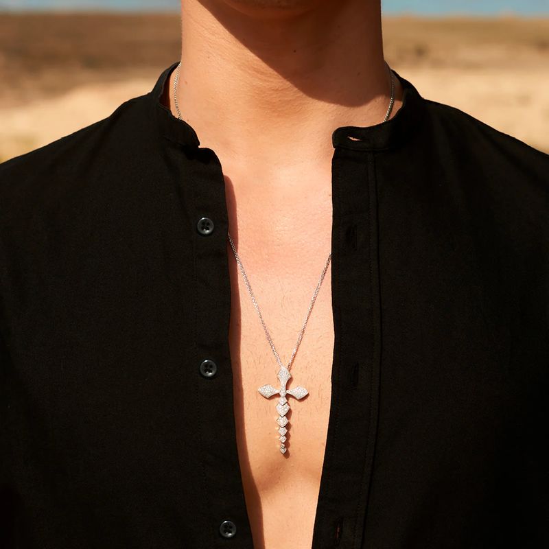 Collier Akillis Python Grand Modèle diamants