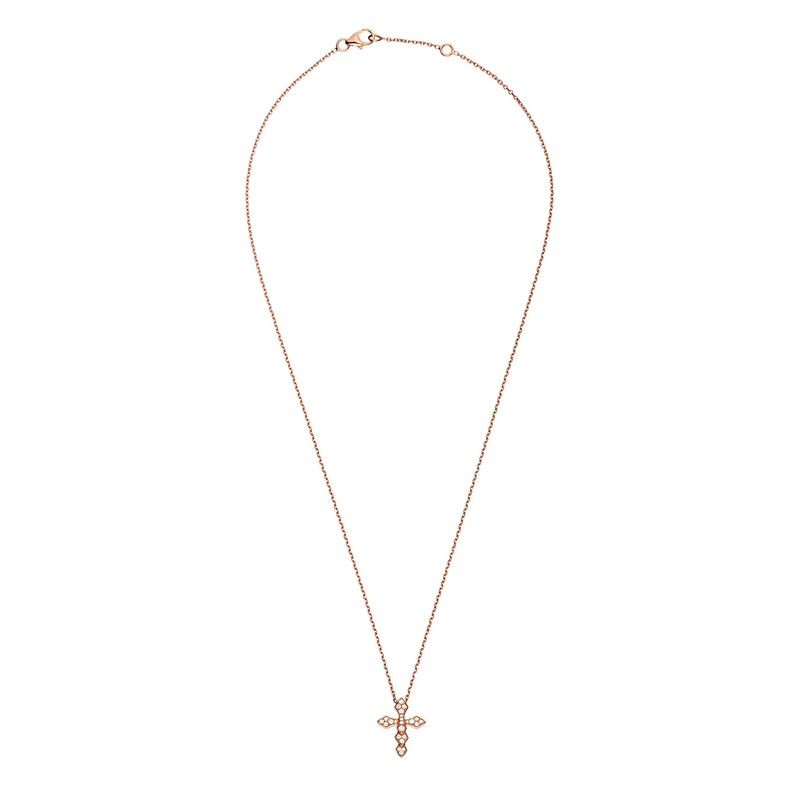 Collier Akillis Python PM diamants, Or rose