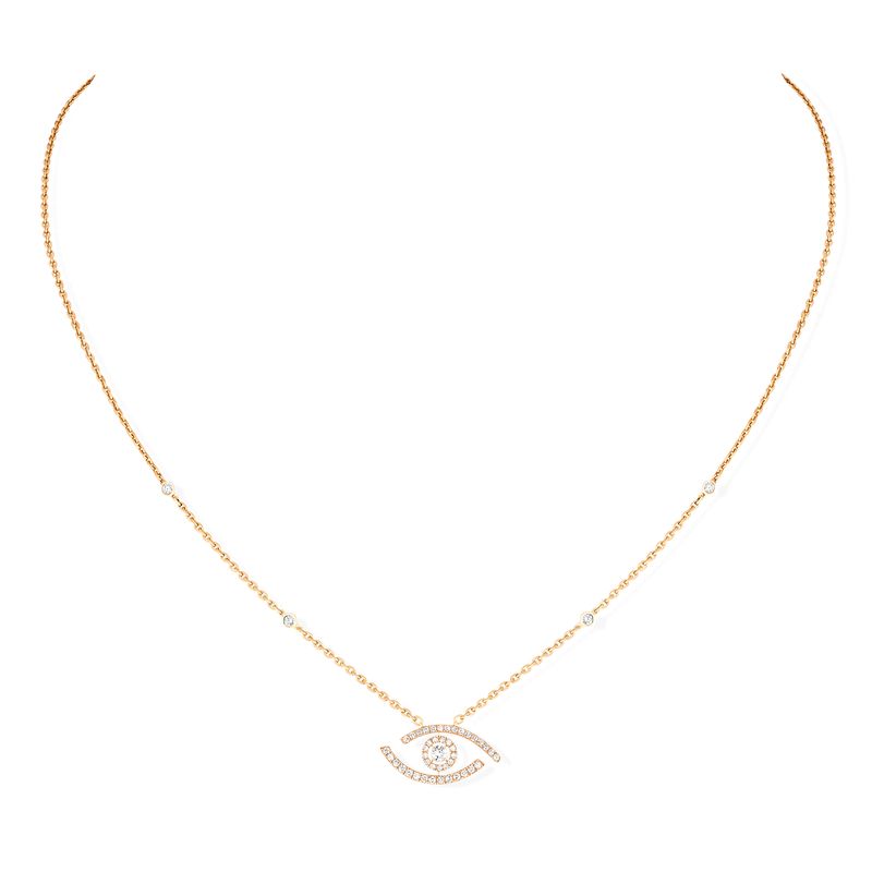 Collier Messika Lucky Eye Pavé en Or blanc et Diamants Collier Messika Lucky Eye Pavé en Or blanc et Diamants