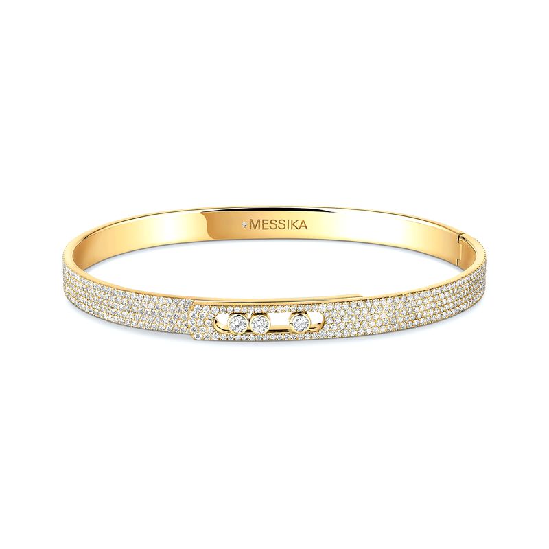 Bracelet Jonc Messika Move Noa Petit Modèle en Or Jaune avec Diamants