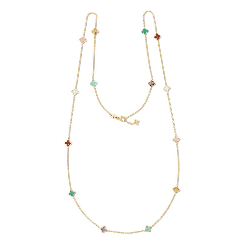 Collier Roberto Coin Venetian Princess avec pierres colorées