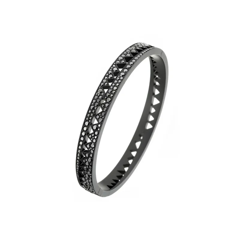 Bracelet Jonc Akillis Capture Me Diamants Noirs - AKILLIS