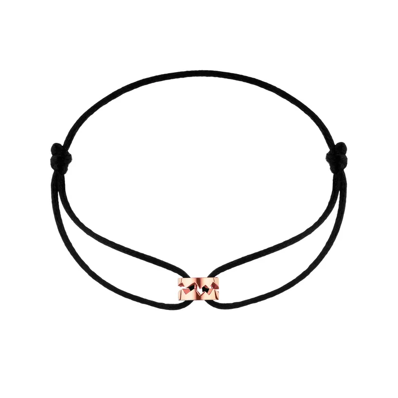 Bracelet sur cordon Akillis Capture Me en or rose - AKILLIS