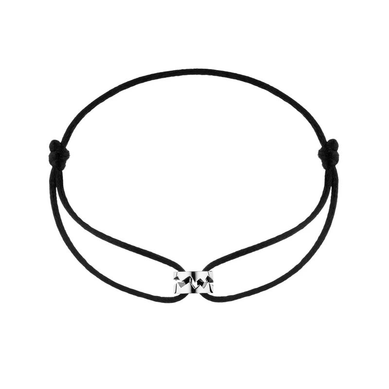 Bracelet sur cordon Akillis Capture Me en or blanc - AKILLIS