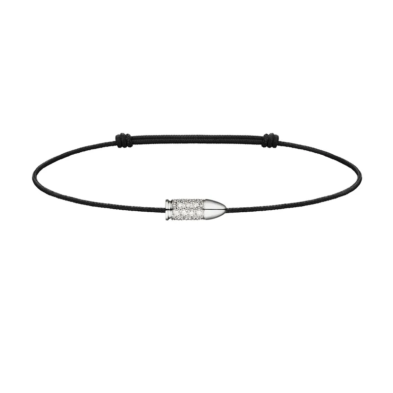 Bracelet cordon Akillis Mini Bang Bang Or blanc Diamants - AKILLIS