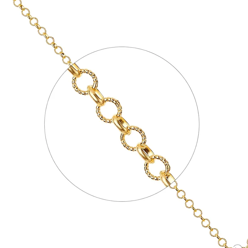 Chaîne Arthus Bertrand Or Jaune Jaseron Striée - 50 Cm - ARTHUS BERTRAND