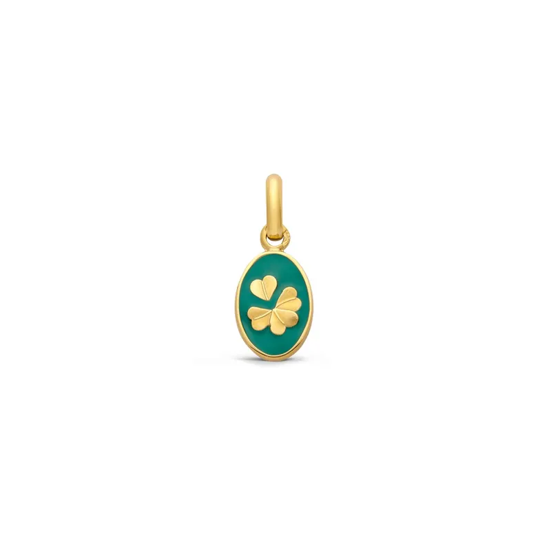 Pendentif Arthus Bertrand Or Jaune Trèfle - Emeraude - ARTHUS BERTRAND