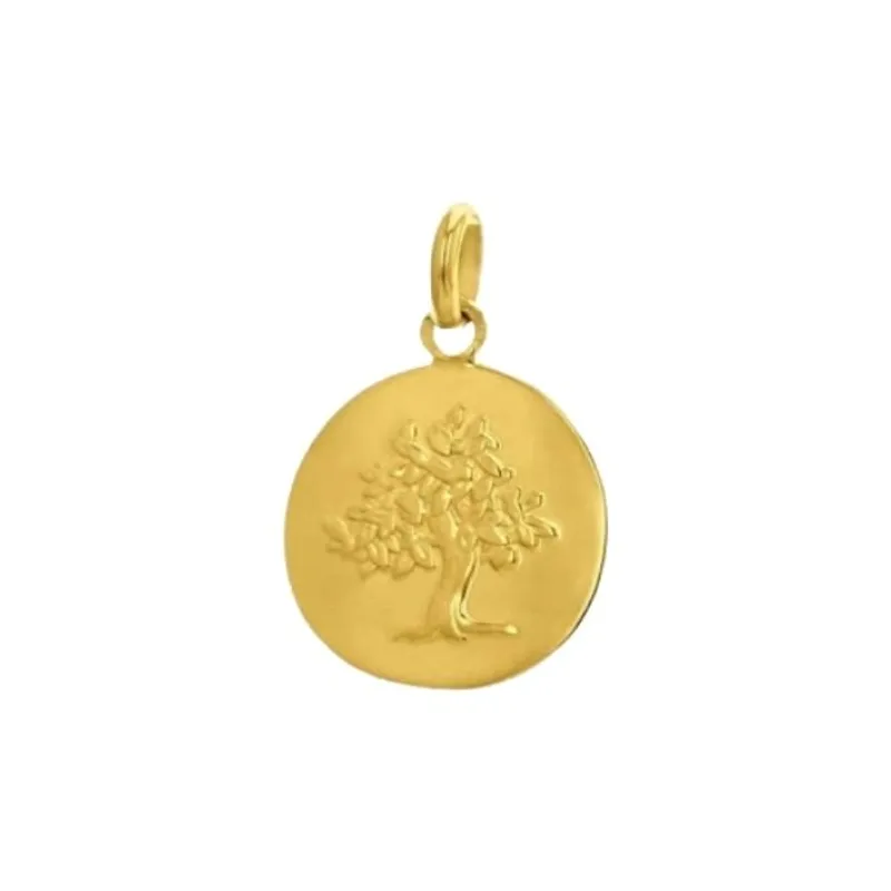 Médaille Arthus Bertrand Galet Arbre de Vie 16 mm or jaune poli - ARTHUS BERTRAND