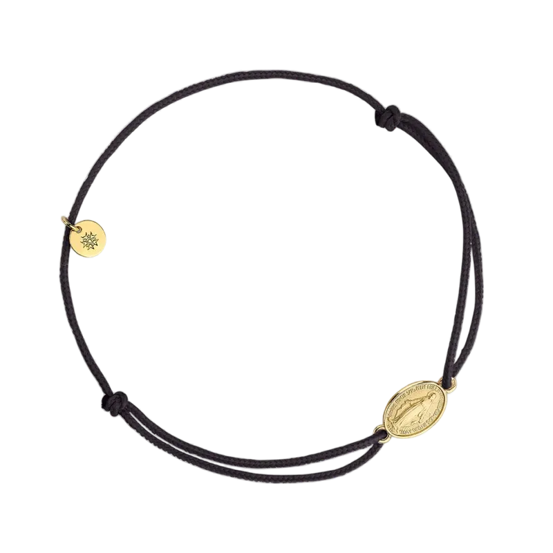 Bracelet Cordon Arthus Bertrand Médaille MIRACULEUSE 10mm - ARTHUS BERTRAND