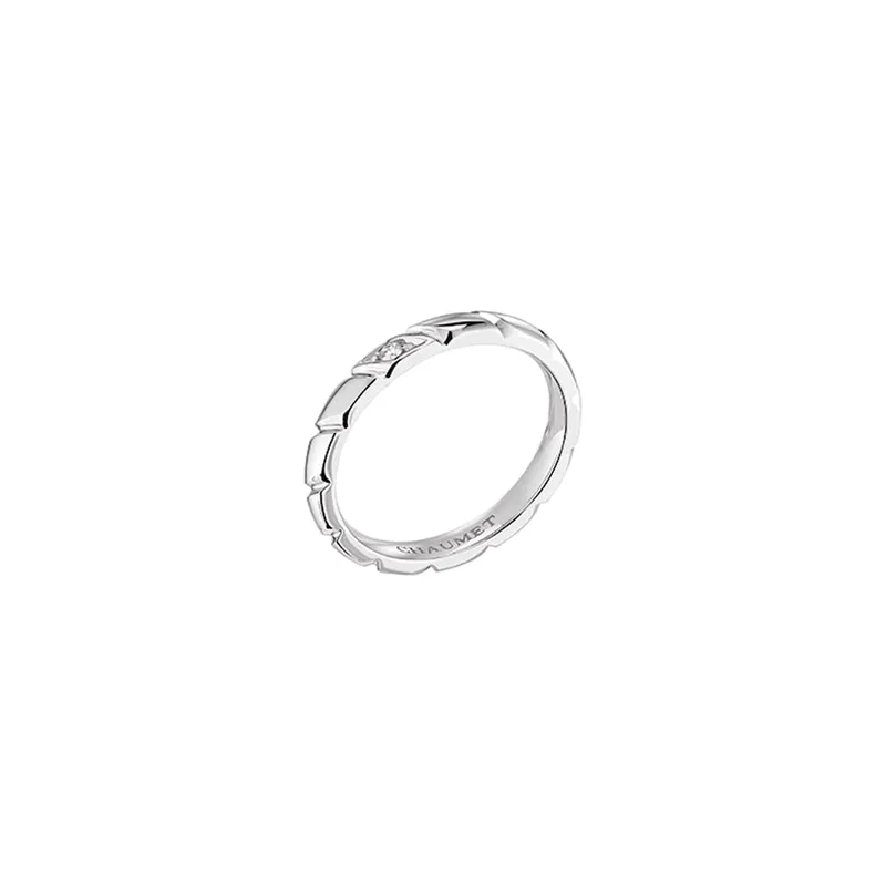 Alliance Torsade de Chaumet en platine et diamants - CHAUMET